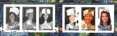 Miss Tahiti 6v s-a in booklet