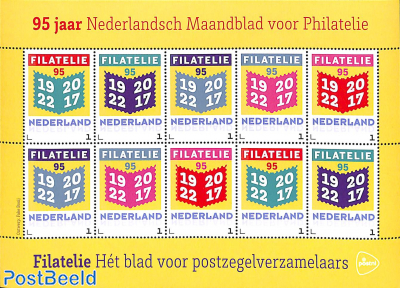95 years Maandblad Filatelie m/s
