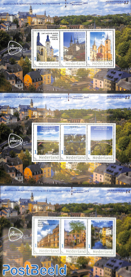 Multilateral stamp expo Luxembourg 3 s/s