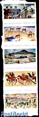 Post office murals 5v s-a