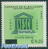 UNESCO overprint 1v