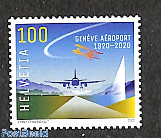 Geneva airport centenary 1v