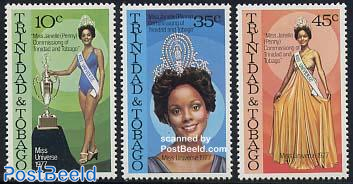 Miss Universe 1977 3v