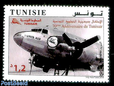 70 years Tunisair 1v