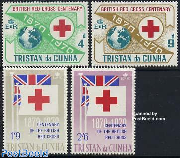 British Red Cross Centenary 4v