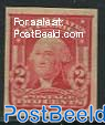 2c Carmine, Type I, imperforated 1v