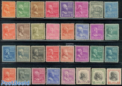 Definitives, presidents 32v