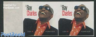 Ray Charles imperforated pair