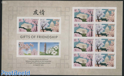 Gifts of Friedship m/s s-a, Joint Issue Japan
