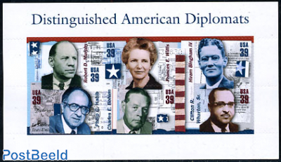 Distinguished diplomats 6v s-a s/s