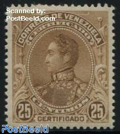 Registered mail stamp 1v