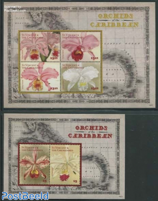 Orchids of the Caribbean 2 s/s