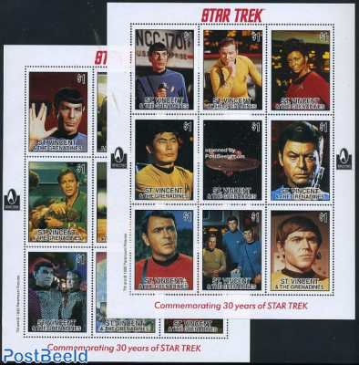 Star Trek 18v (2 minisheets)