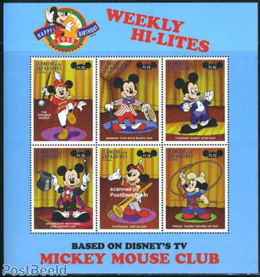 70 Years Mickey Mouse 6v m/s