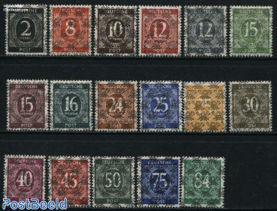 Overprints 17v (all over posthorn)