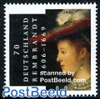 Rembrandt 400th birth anniversary 1v joint issue N