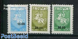 Definitives, overprints 3v