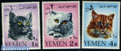 Cats overprints 3v