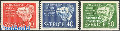 Nobel prize winners 1901 3v