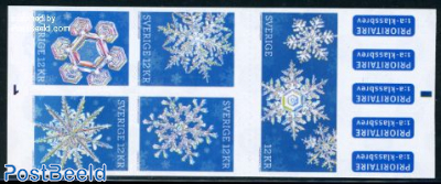 Christmas 5v s-a in booklet, snow cristals