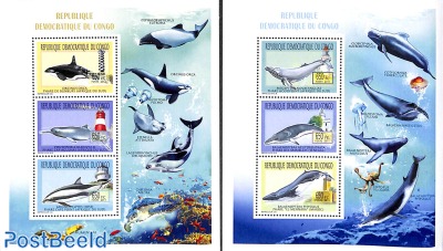 Whales, Dolphins 6v (2 m/s)