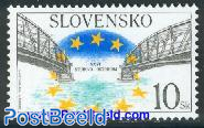 Donau bridge 1v, joint issue with Hungary